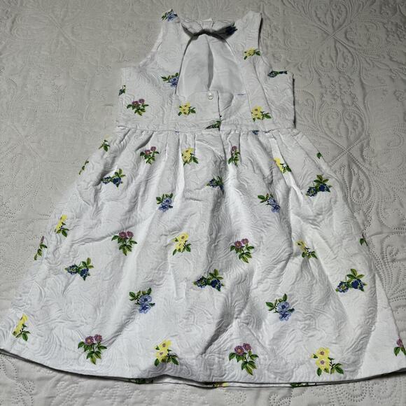 Janie And Jack Floral Jacquard Dress Size 8 - Picture 2 of 5